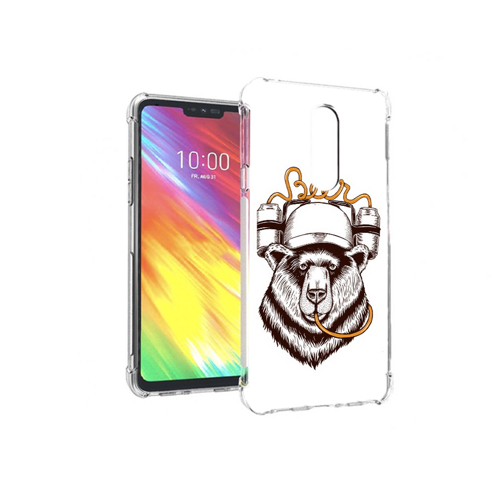 

Чехол MyPads Tocco для LG G7 пивной медведь (PT124618.72.538), Прозрачный, Tocco