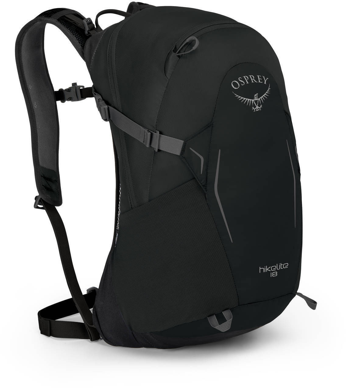 Рюкзак мужской Osprey Hikelite 18 черный, 46х24х28 см