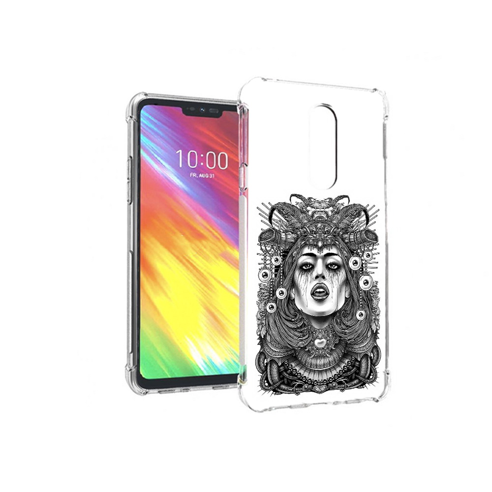 

Чехол MyPads Tocco для LG G7 портрет девушки черно белый (PT124618.72.551), Прозрачный, Tocco
