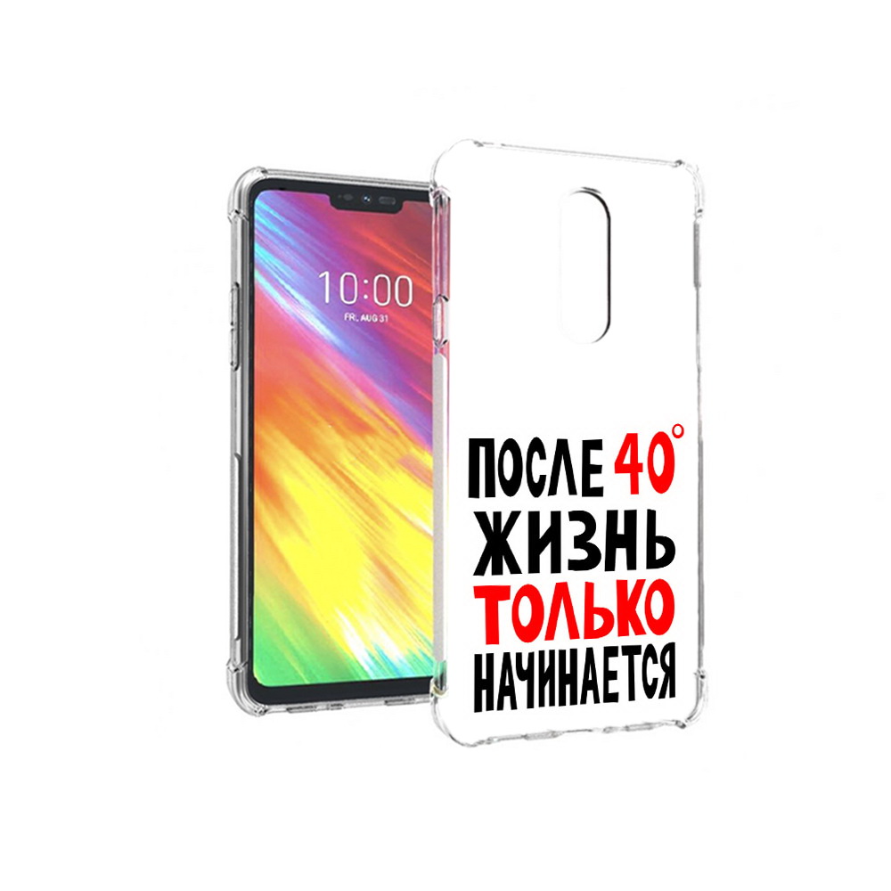 

Чехол MyPads Tocco для LG G7 после 40 жизнь начинается (PT124618.72.553), Прозрачный, Tocco