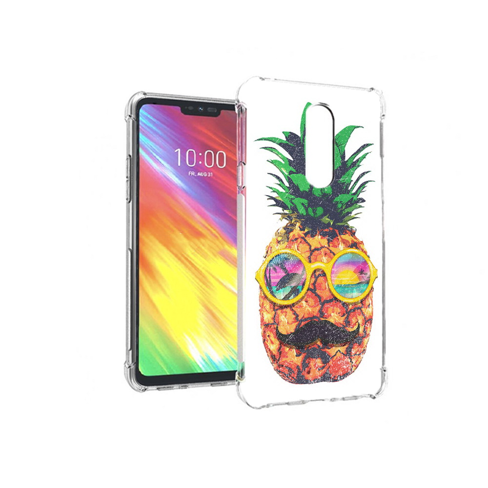 

Чехол MyPads Tocco для LG G7 прикольный ананас с лицом (PT124618.72.556), Прозрачный, Tocco