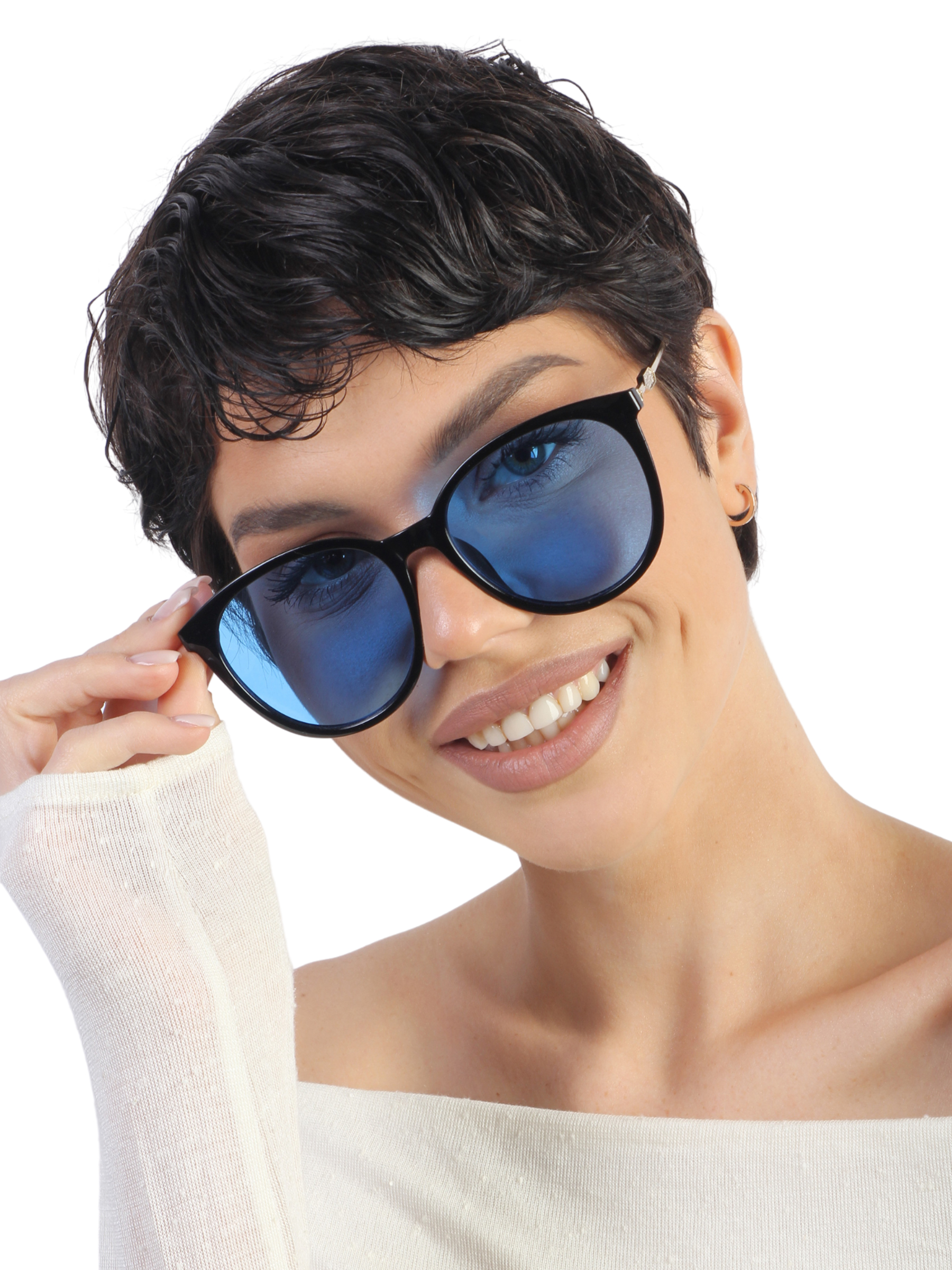 Солнцезащитные очки унисекс Pretty Mania ANG504-1, синие