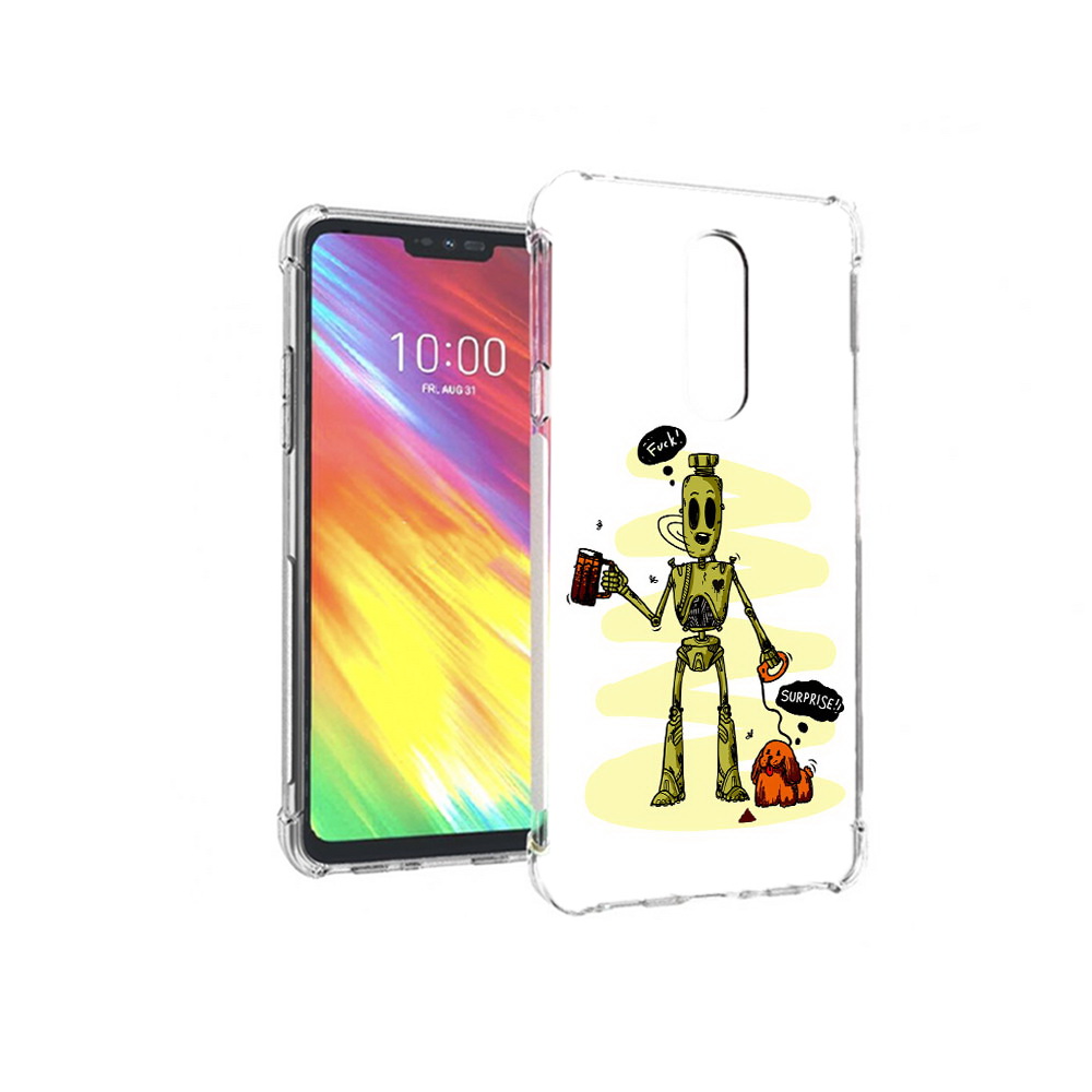 

Чехол MyPads Tocco для LG G7 прикольный робот (PT124618.72.557), Прозрачный, Tocco