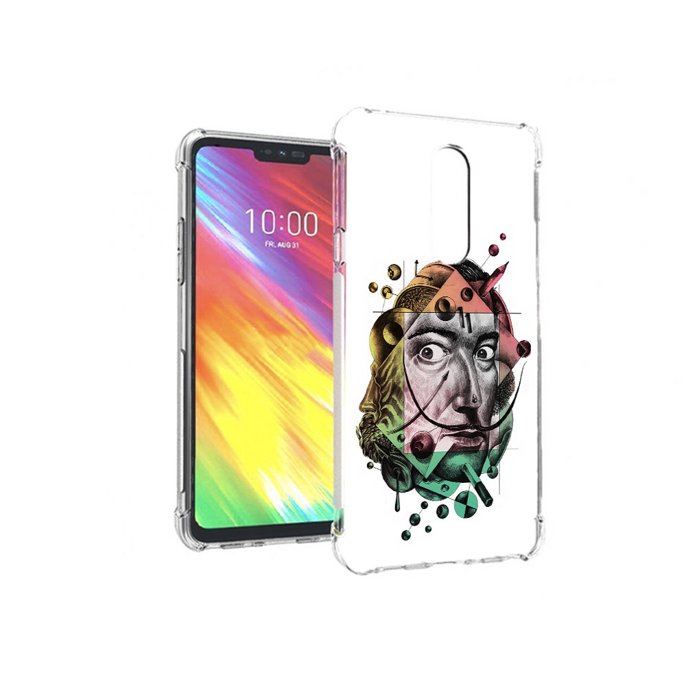 

Чехол MyPads Tocco для LG G7 разноцветное лицо абстракция (PT124618.72.570), Прозрачный, Tocco