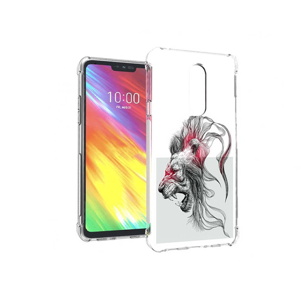 

Чехол MyPads Tocco для LG G7 разъяренный лев (PT124618.72.576), Прозрачный, Tocco