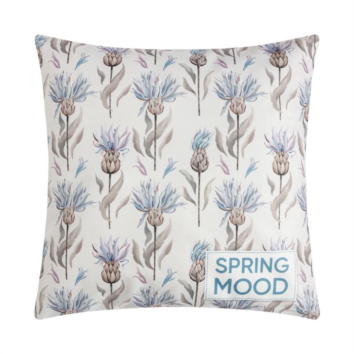 

Чехол на подушку Этель Spring mood 40х40 , велюр, 100% п/э