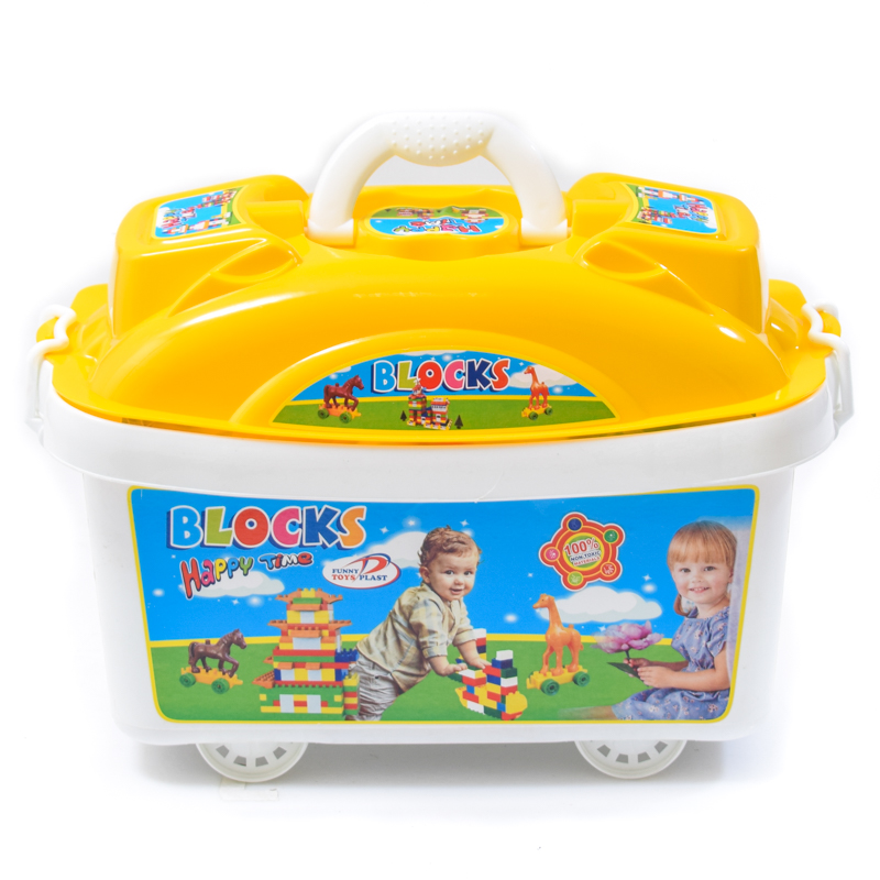

Конструктор Happy Time BRICKS 113 113 эл в пластмассовом контейнере FTP-025, FTP-025