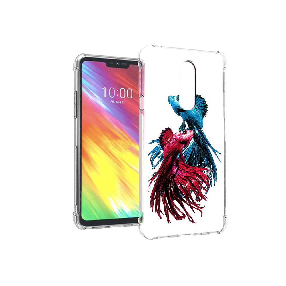 

Чехол MyPads Tocco для LG G7 рыбы петушки (PT124618.72.592), Прозрачный, Tocco