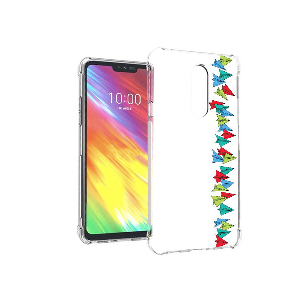 

Чехол MyPads Tocco для LG G7 самолетики из листочков (PT124618.72.593), Прозрачный, Tocco