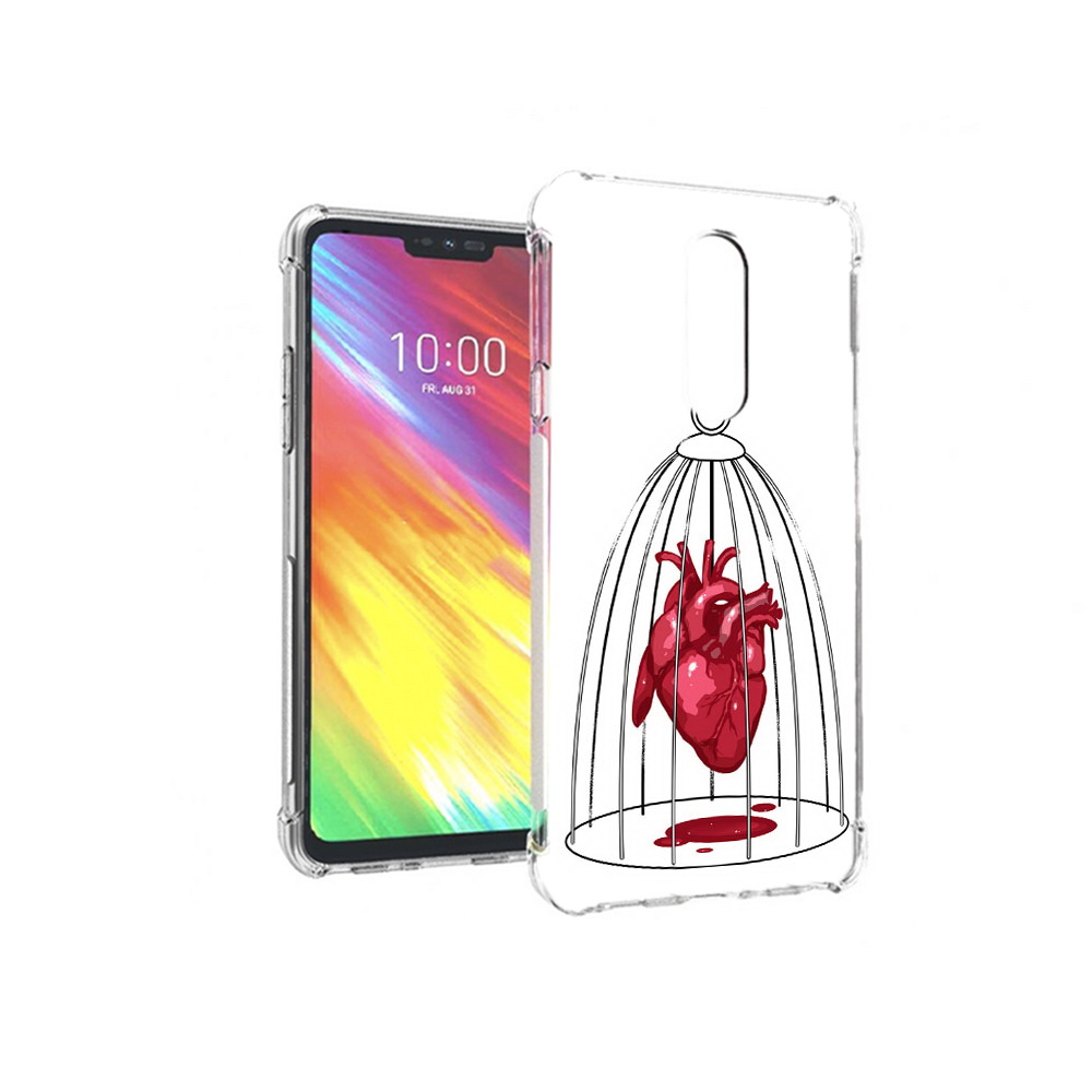 

Чехол MyPads Tocco для LG G7 сердце в клетке (PT124618.72.597), Прозрачный, Tocco