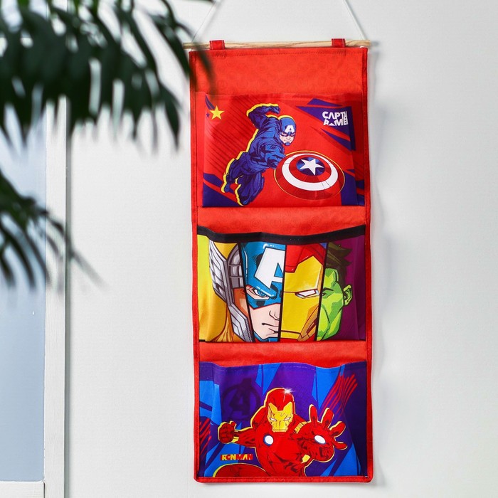

Кармашки вертикальные настенные Capitan America , Мстители