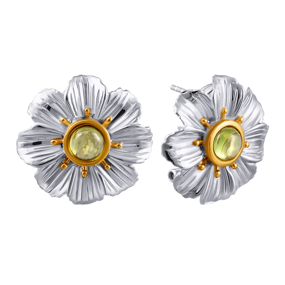 

Серьги из серебра с перидотом Element47 EK-1109_PD_SR_PD_WG, EK-1109_PD_SR_PD_WG