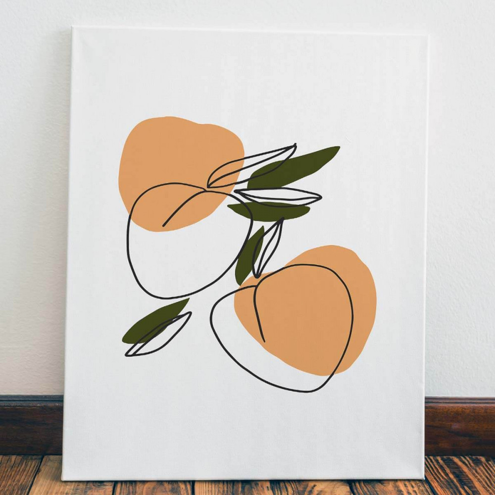 

Картина Red Panda Минималистичный абрикос40x60