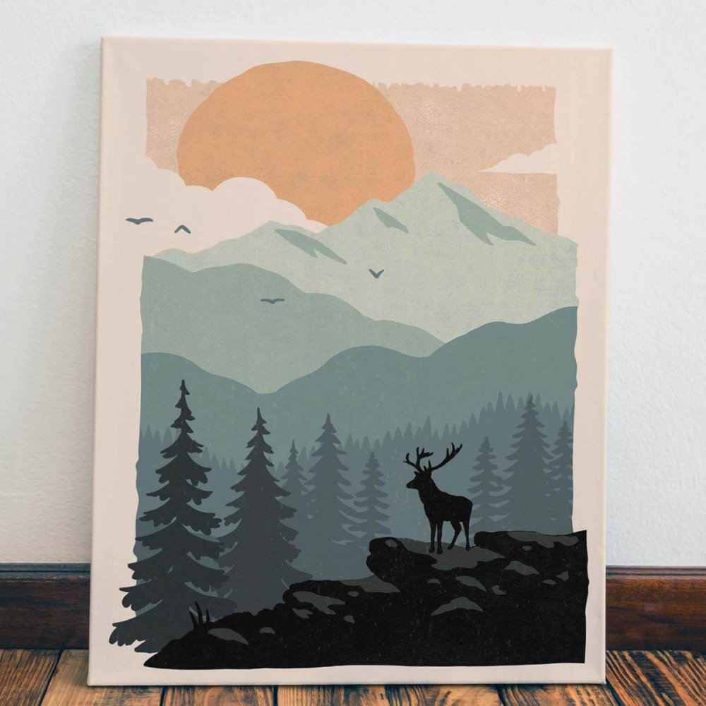 

Картина Red Panda Олень на холме40x60