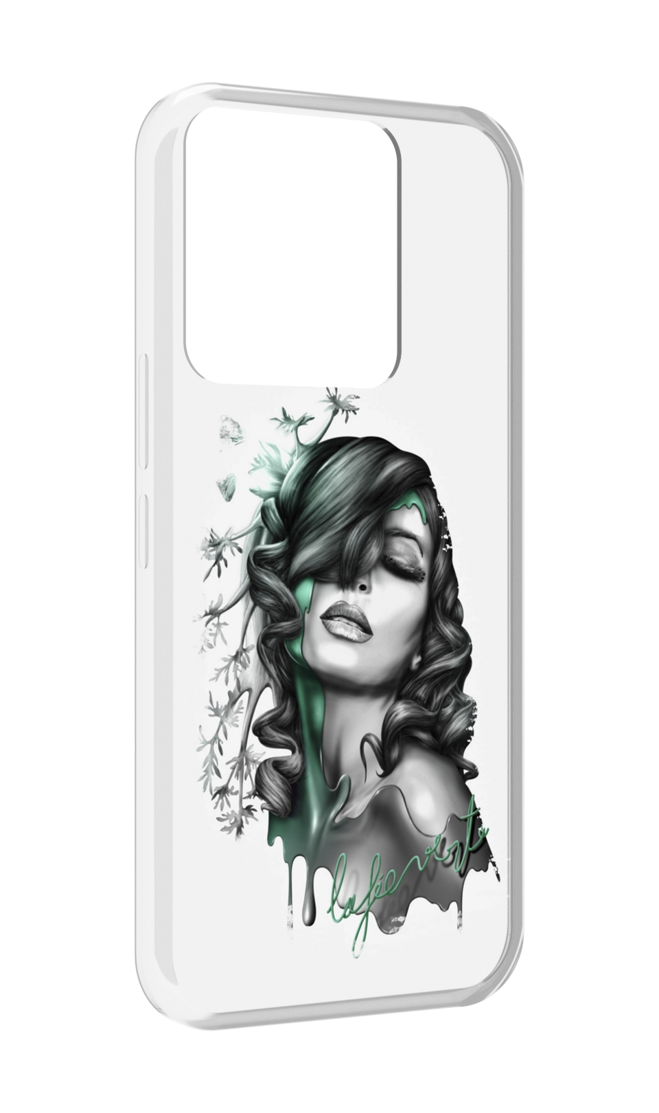 

Чехол MyPads Девушка 2 для Tecno Spark Go 2022 / Tecno Spark 8C, Прозрачный, Tocco