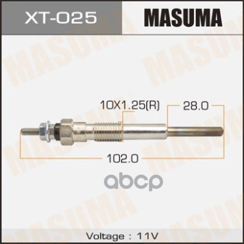 

Свеча Накаливания Masuma Xt-025 Masuma арт. XT-025