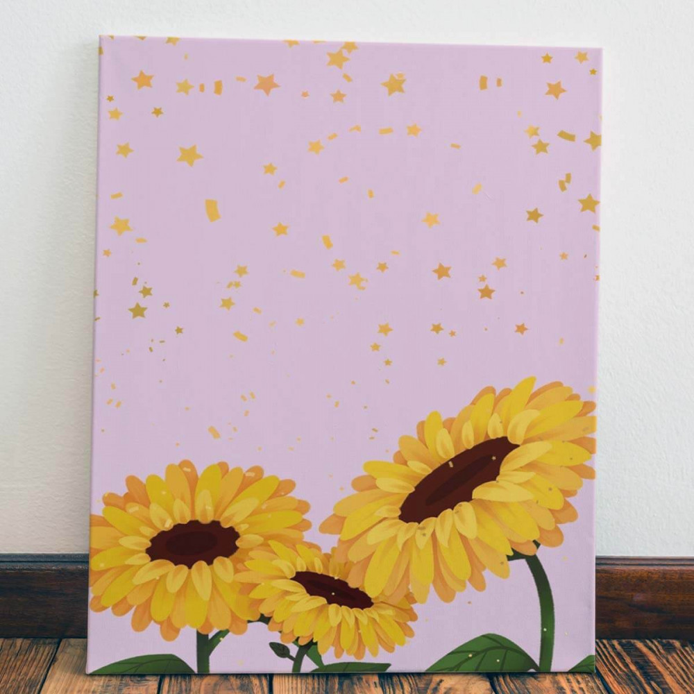 

Картина Red Panda Минималистичные подсолнухи40x60