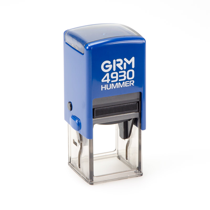 GRM 4930 Hummer. Оснастка для печати, 31х31 мм, корпус синий глянцевый