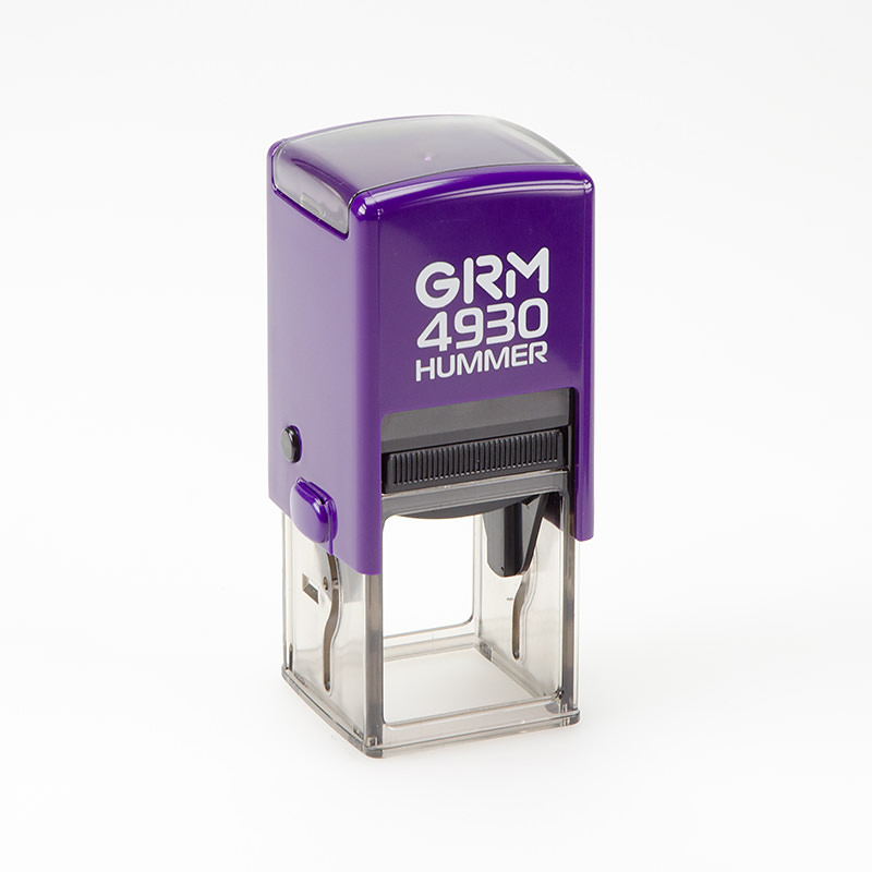GRM 4930 Hummer. Оснастка для печати, 31х31 мм, корпус фиолетовый глянцевый