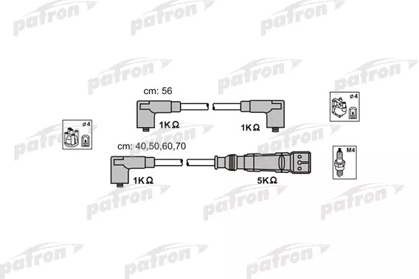 

Комплект проводов зажигания PATRON PSCI1017