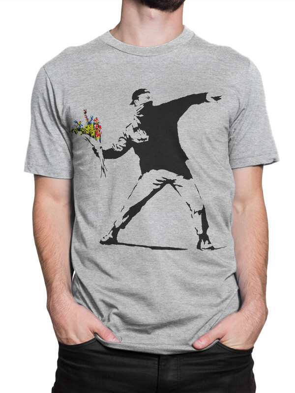 

Футболка мужская Dream Shirts Бэнкси серая XS, Серый, Бэнкси