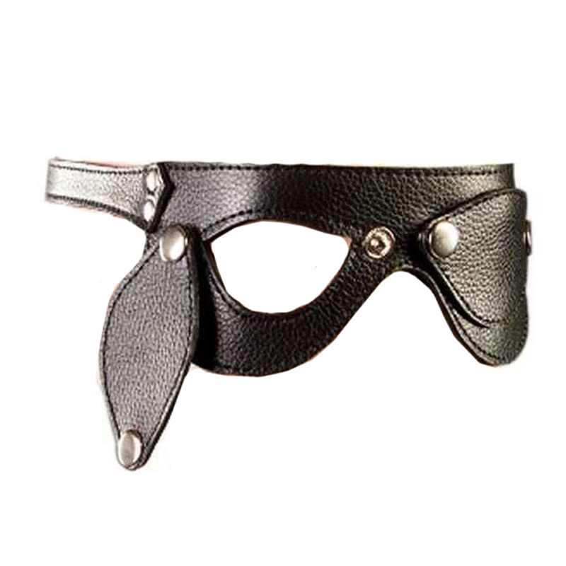 Кожаные очки со съемными шорами