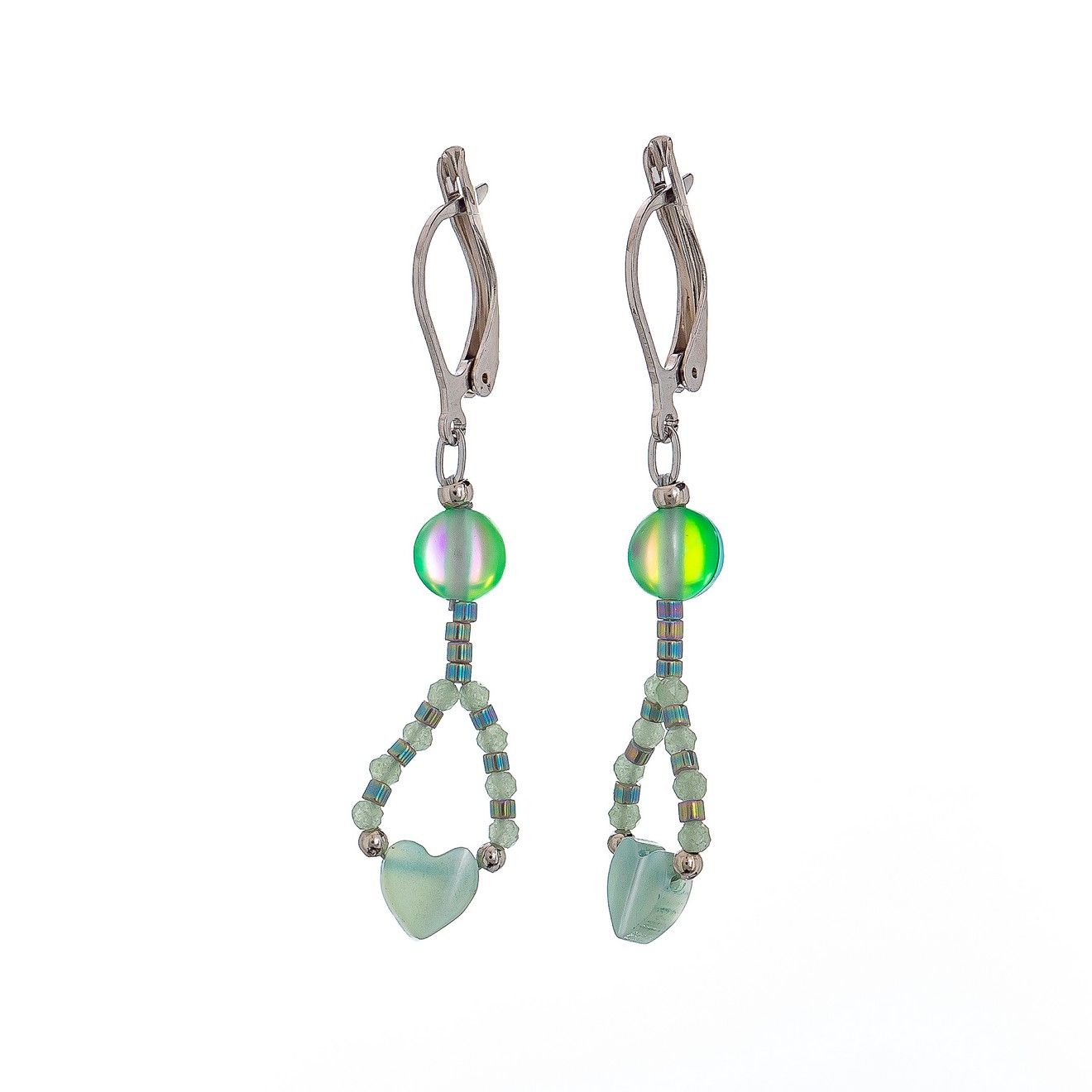 Серьги подвески из бижутерного сплава Lanzerotti LZ-2410-468 перламутрхрусталь 2240₽