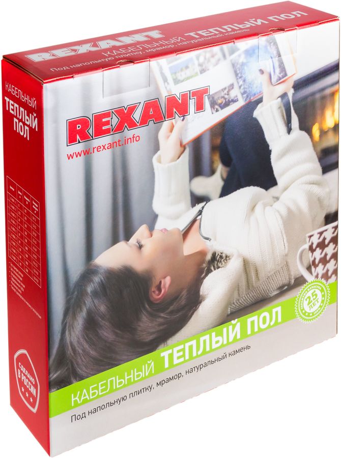 Кабель нагревательный Rexant Slim 3м2 30м 360Вт зеленый (51-0503-3)