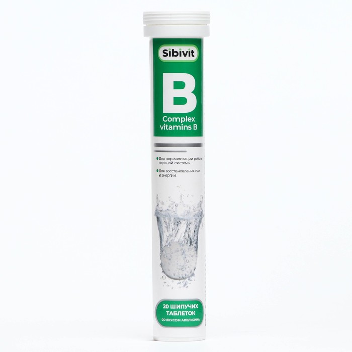 

Шипучие витамины группы В Sibivit, 20 таблеток