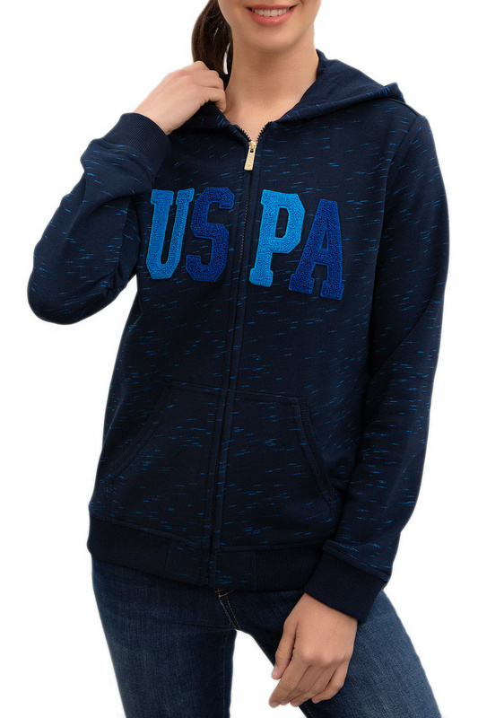 

Толстовка женская U.S. POLO Assn. G082SZ0820E-SW01 синяя XS, G082SZ0820E-SW01