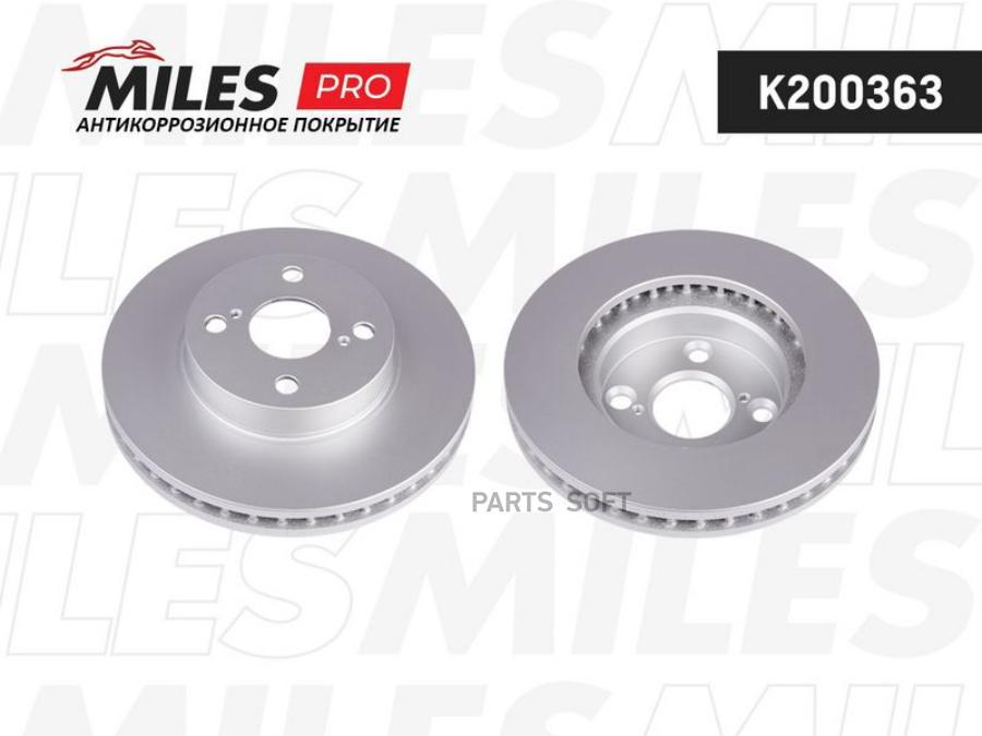 

Диск Тормозной Toyota Corolla (E12) 06.04 02.07 Передний Вент. С Покрытием 1шт Miles K2003
