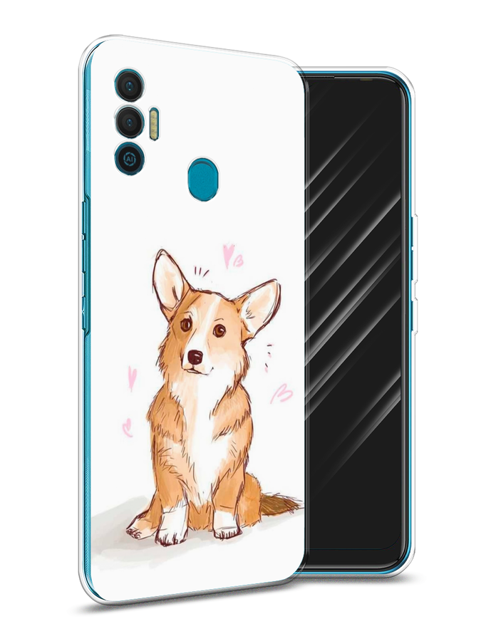 

Чехол Awog на Realme C15 "Корги любовь", Разноцветный, 255050-1