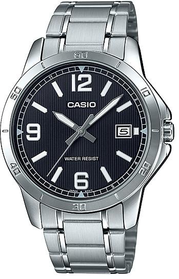 фото Наручные часы мужские casio mtp-v004d-1b2 серебристые