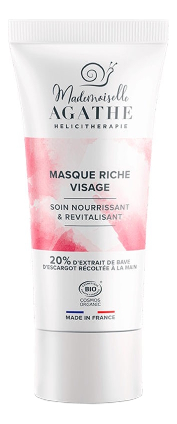 фото Маска mademoiselle agathe masque riche visage восстанавливающая питательная, 75 мл i.c.lab individual cosmetic