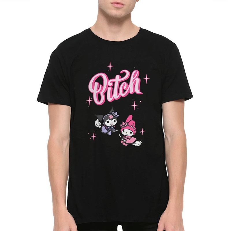 

Футболка мужская DreamShirts Studio Куроми и Мелоди - Hello Kitty 2 черная XL, Черный, Куроми и Мелоди - Hello Kitty 2