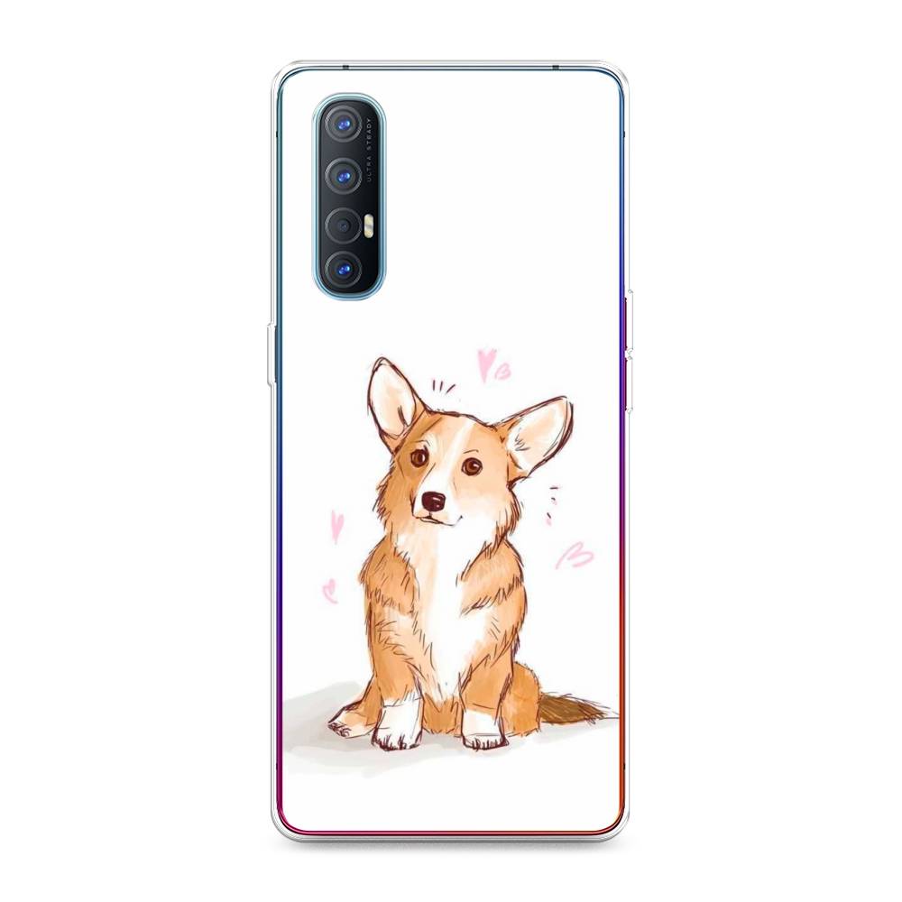 

Чехол Awog на Oppo Reno 3 Pro "Корги любовь", Разноцветный, 252550-1