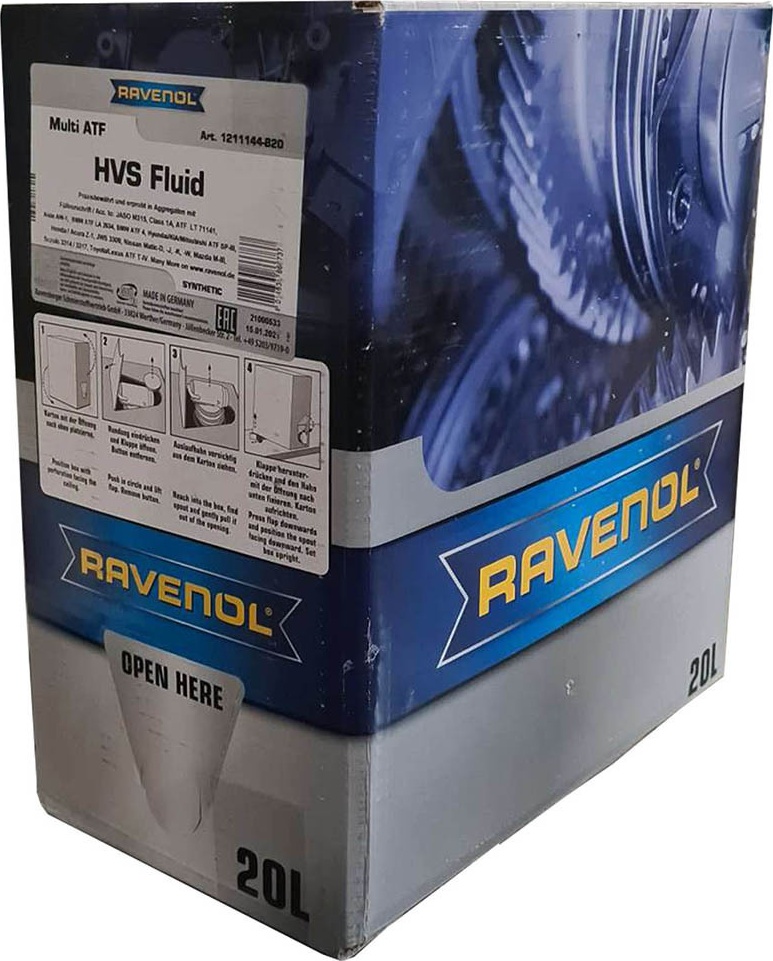 фото Трансмиссионное масло ravenol multi atf hvs fluid (20л) ecobox