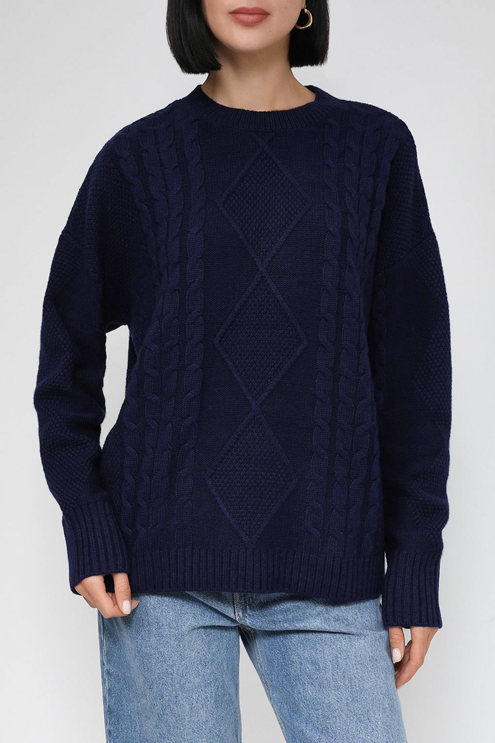 

Джемпер женский Auranna AU2307Т1466 синий 3XL, AU2307Т1466