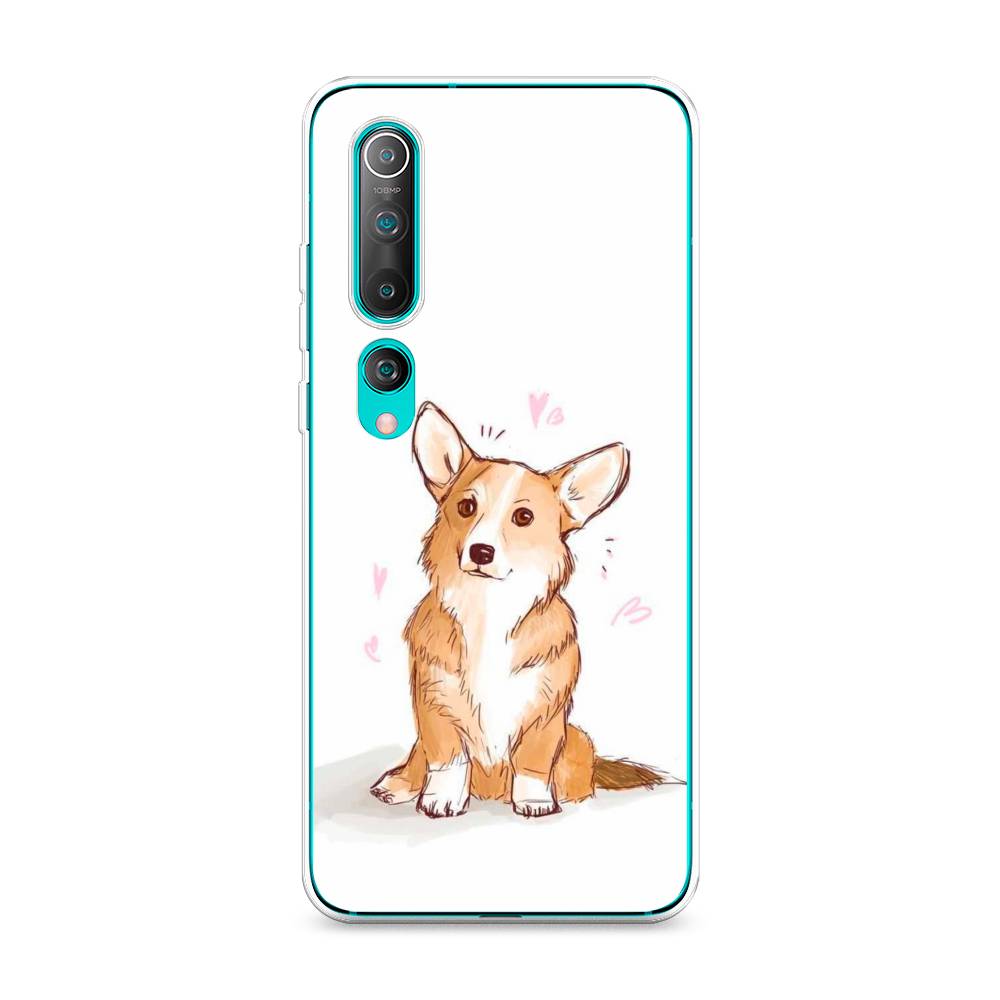 

Чехол Awog на Xiaomi Mi 10 "Корги любовь", Разноцветный, 37550-1