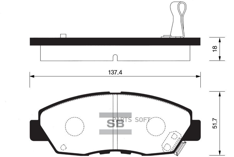 

Тормозные колодки Sangsin brake SP1109