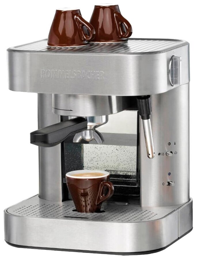 Капельная кофеварка Rommelsbacher EKS 1510 серебристый; черный