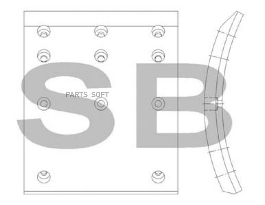 

Накладка на тормозные колодки Sangsin brake SL203