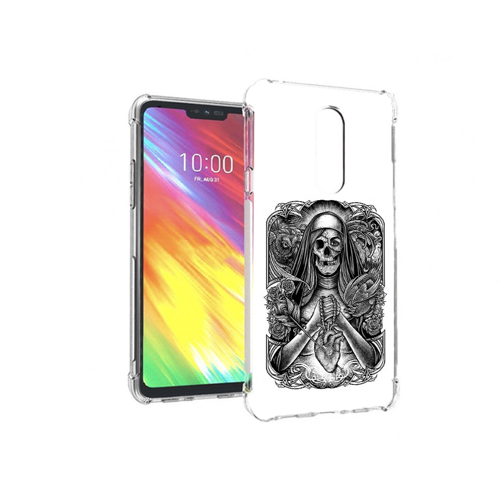 

Чехол MyPads Tocco для LG G7 скелет с сердцем (PT124618.72.603), Прозрачный, Tocco