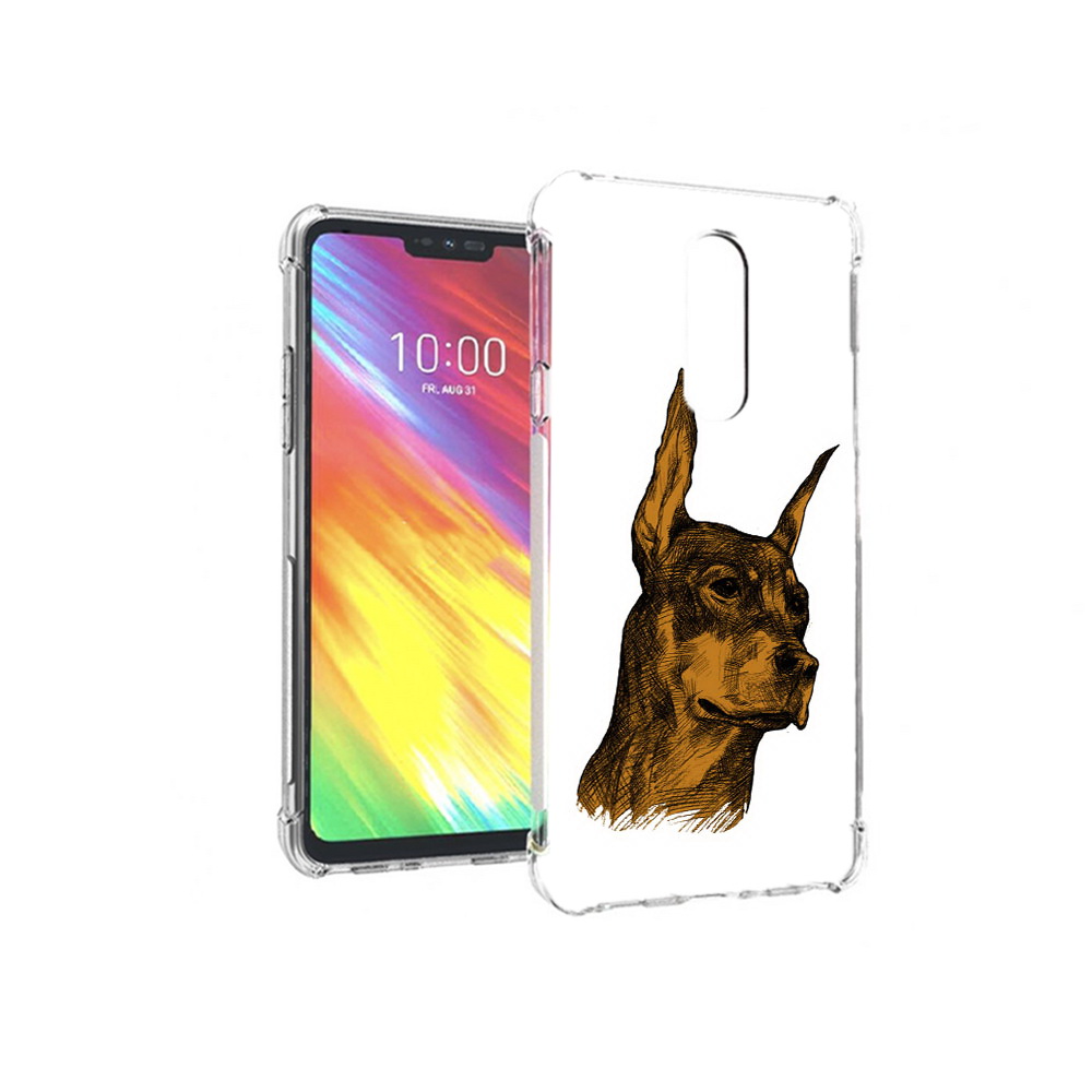 

Чехол MyPads Tocco для LG G7 скетч доберман (PT124618.72.605), Прозрачный, Tocco
