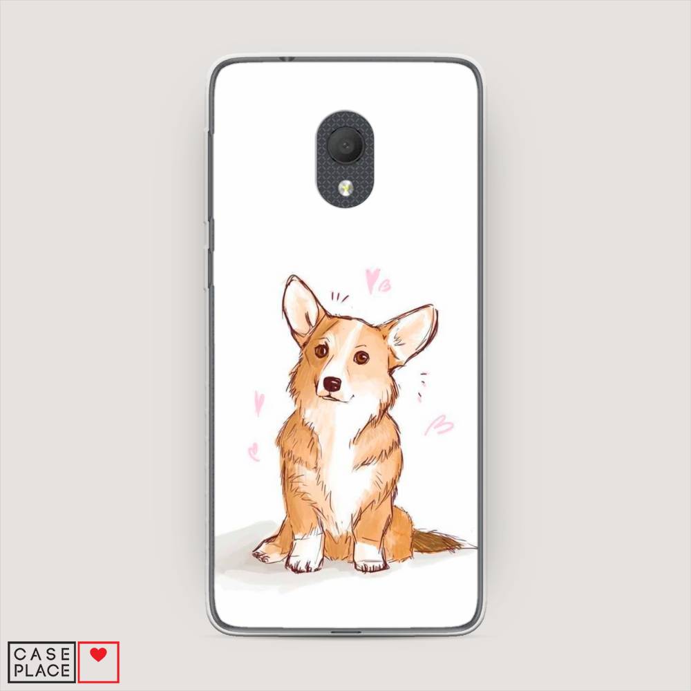 

Чехол Awog на Alcatel 1C 5003D (2019) / Алкатель 1C 5003D (2019) "Корги любовь", 170650-1