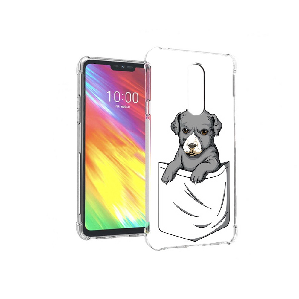 

Чехол MyPads Tocco для LG G7 собачка в кармане (PT124618.72.611), Прозрачный, Tocco