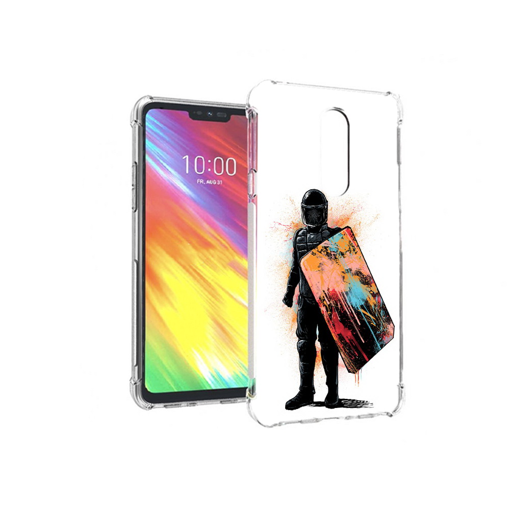 

Чехол MyPads Tocco для LG G7 солдат с красочным щитом (PT124618.72.614), Прозрачный, Tocco