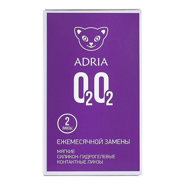 

Контактные линзы Adria O2O2 ежемесячные R 8,6 D -1,00 2 шт.