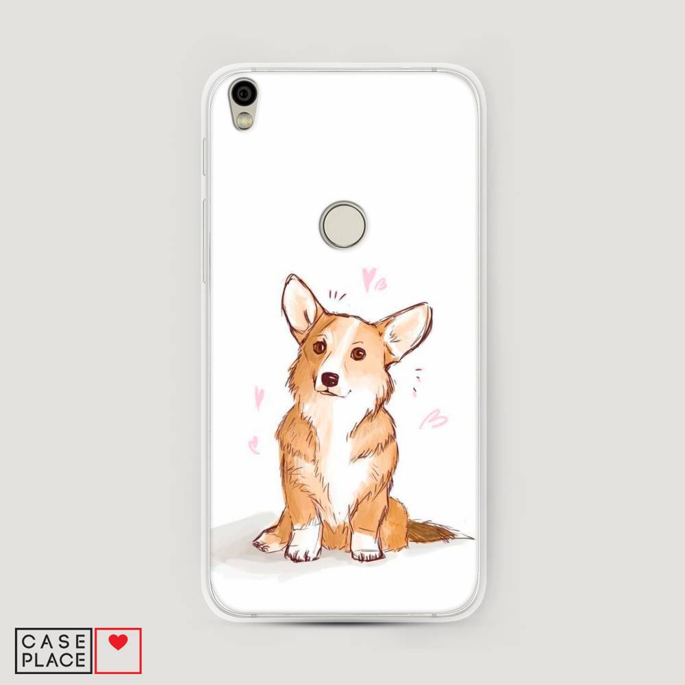 

Чехол Awog на Alcatel Shine Lite / Алкатель Шайн Лайт "Корги любовь", 170350-1