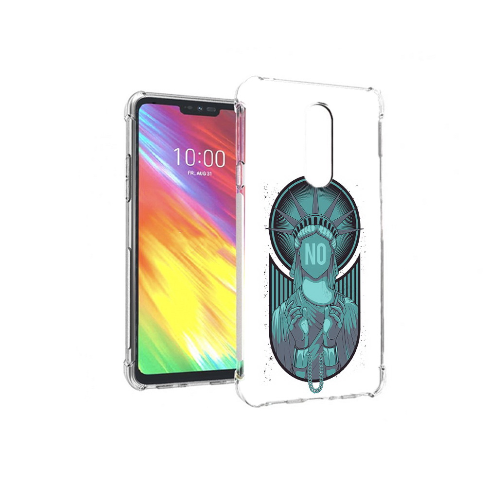 

Чехол MyPads Tocco для LG G7 статуя свободы зеленый (PT124618.72.623), Прозрачный, Tocco